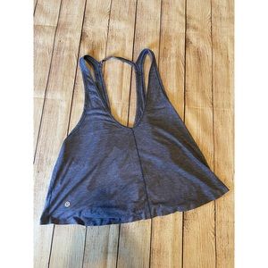 Lululemon flowy tank crop blue
